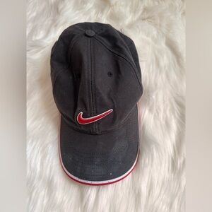 Nike Black Cap with Red Embroidered Logo